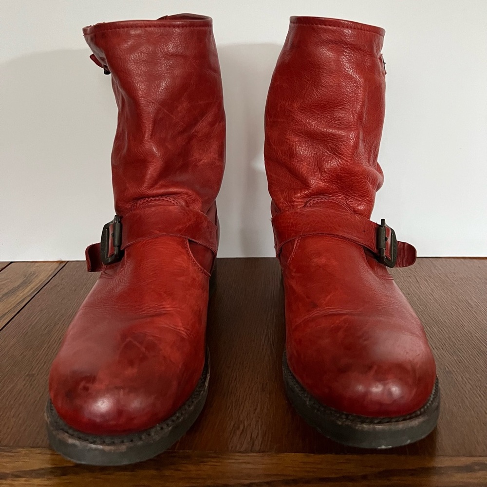 Vintage Frye Red Slouch Boot